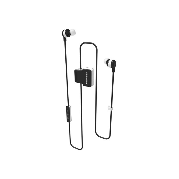 Pioneer se-cl5bt blanco auriculares inalámbricos bluetooth, diseño en clip con micrófono, protección ipx4