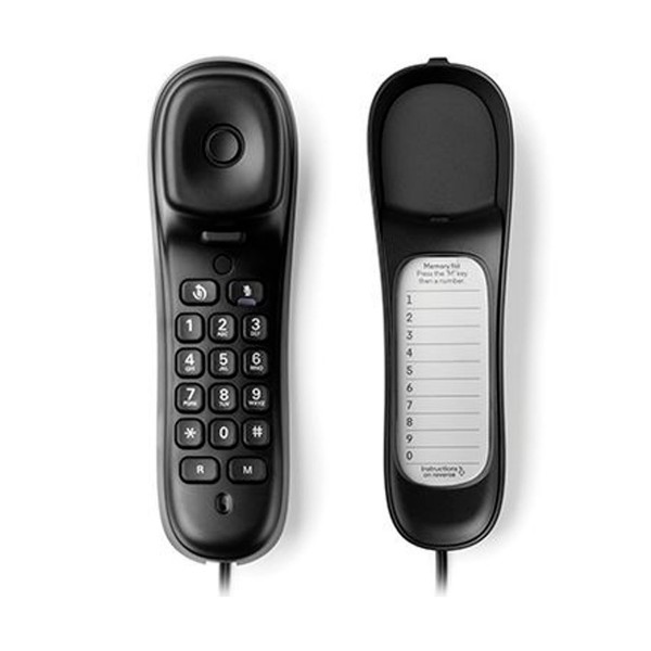 Motorola ct50 negro teléfono fijo góndola con indicador visual de llamada y 10 teclas de memoria