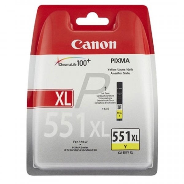 Canon cartucho cli-551y xl amarillo