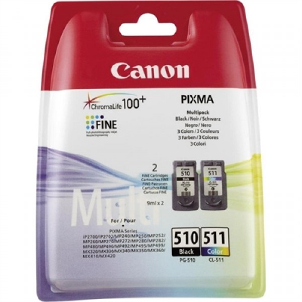 Canon cartucho multipack pg-510/cl511