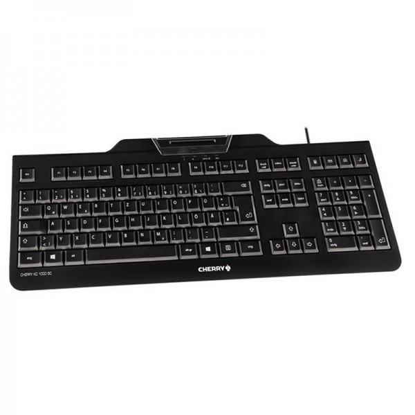 Cherry teclado+lector chip integrado (dnie) negro
