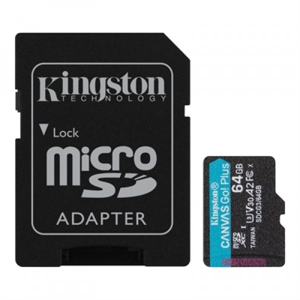 Kingston sdcg3/64gb micro sd xc clase 10 64gb c/a
