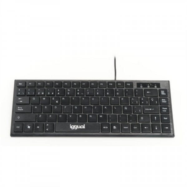 Iggual teclado usb compacto tkl slim tkl-usb negro