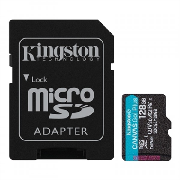 Kingston sdcg3/128gb microsd xc clase 10 128gb c/a