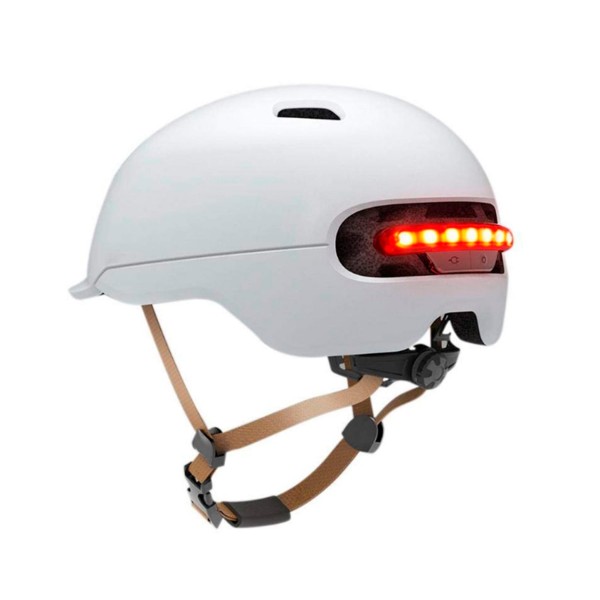 Whinck smart helmet smart4u sh50 white / casco con led trasero en talla m